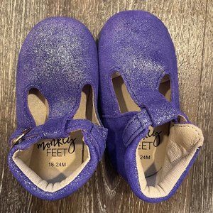 Purple Monkey Feet Shoes 18-24 Months
